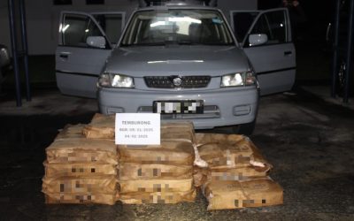 OPERASI TINJAUAN BP BANGAR MENAHAN BARANG TEGAHAN BERSAMA SUSPEK-SUSPEK MENYELUDUP