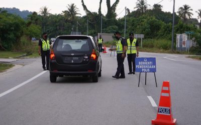 OPERASI SEKATAN JALAN RAYA BALAI POLIS MUARA
