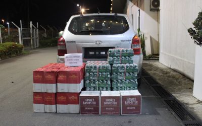 OPERASI PEMANTAUAN BALAI POLIS BANGAR BERJAYA MERAMPAS BARANG-BARANG DITEGAH