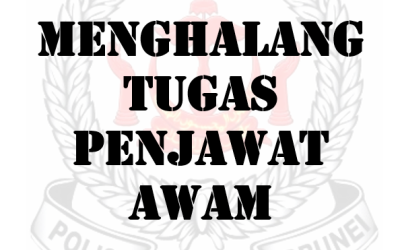 HALANG TUGAS PENJAWAT AWAM