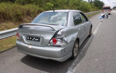 KEMALANGAN KENDERAAN MERAGUT NYAWA BALAI POLIS SUNGAI LIANG