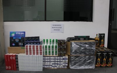 PENAHANAN SUSPEK DAN RAMPASAN BARANG TEGAHAN OLEH BALAI POLIS BANGAR