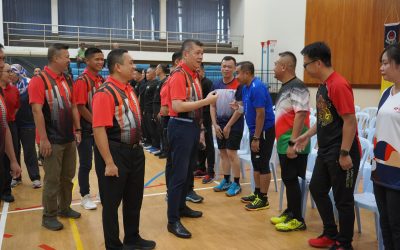 PERLAWANAN AKHIR KEJOHANAN BADMINTON PASUKAN POLIS DIRAJA BRUNEI