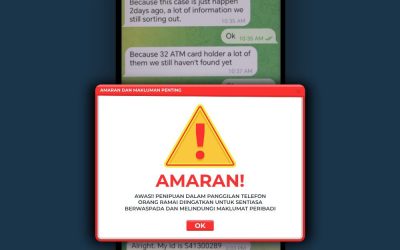 AMARAN BSJS MENGENAI PENYAMARAN PEGAWAI BANK DAN POLIS