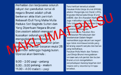 JANGAN SEBARKAN MAKLUMAT PALSU