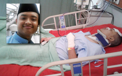 SEORANG LELAKI OKU DILANGGAR LARI