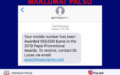 SMS PALSU BERUNSUR TIPU