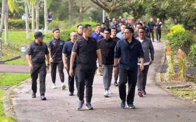 DAERAH POLIS BRUNEI DAN MUARA ANJUR ACARA WALKATHON SEMPENA HARI POLIS KE-105