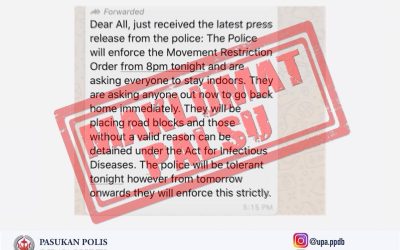 INDIVIDU TIDAK BERTANGGUNGJAWAB SEBAR MAKLUMAT PALSU