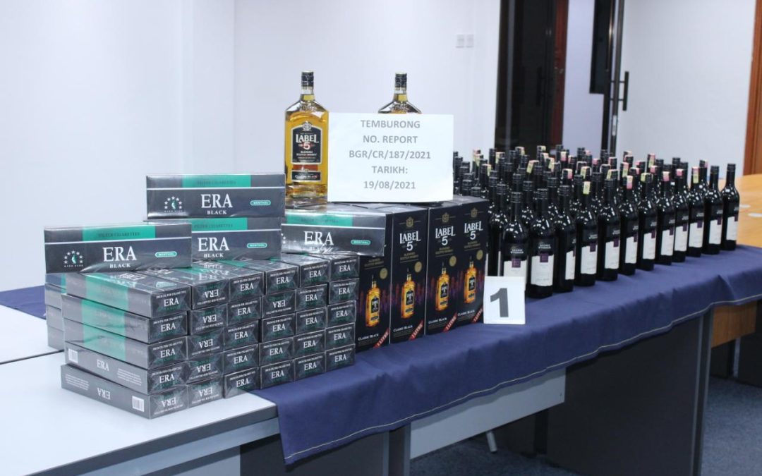 SEKATAN JALANRAYA TAHAN BARANG SELUDUP