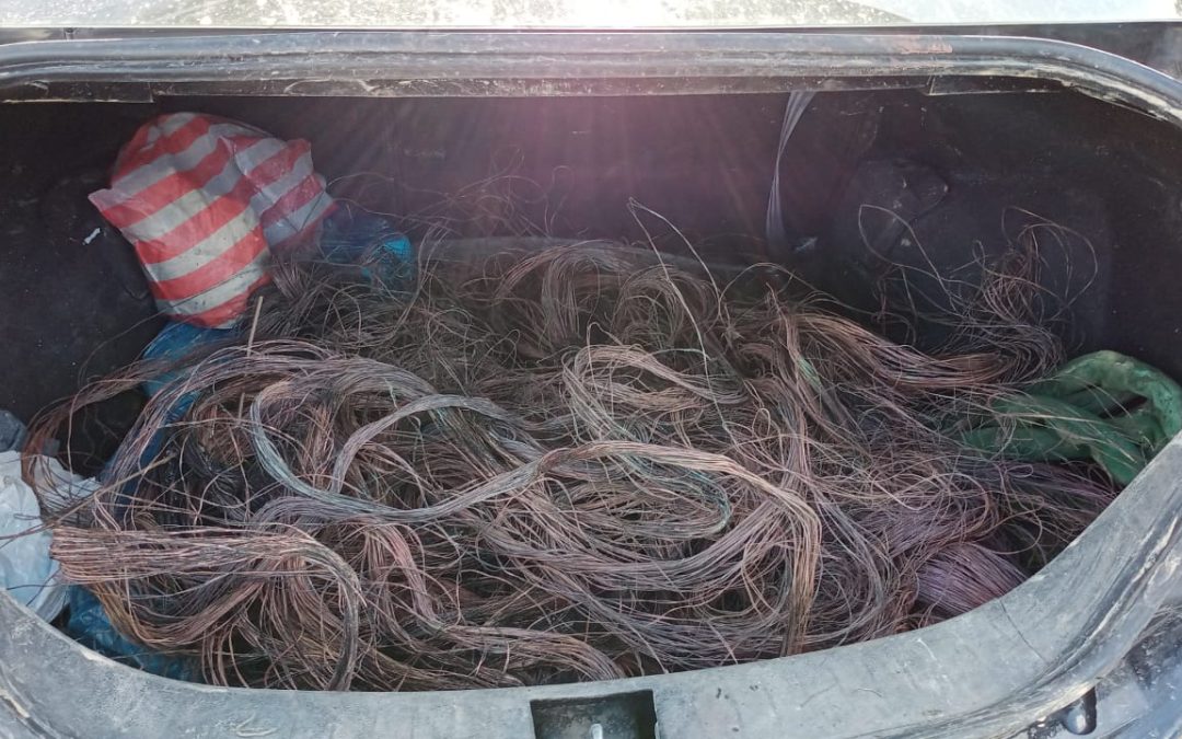 TIGA (3) SUSPEK CURI KABEL DITAHAN