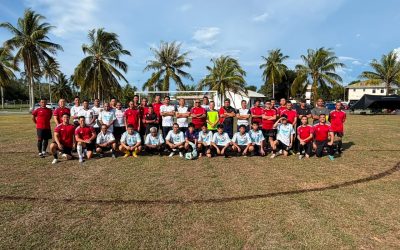 PERLAWANAN BOLA SEPAK PERSABAHATAN MERAPATKAN HUBUNGAN PPDB DAN KOMUNITI
