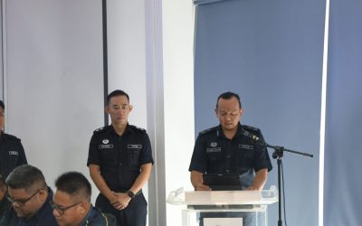 POLIS MARIN PPDB ANJUR LATIHAN SIMULASI KESELAMATAN MARITIM DI BELAIT 