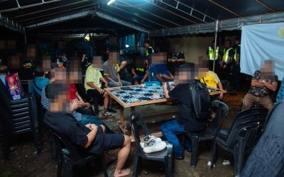 30 ORANG DITAHAN DALAM SERBUAN KEGIATAN PERJUDIAN DI KAMPUNG BATANG MITUS
