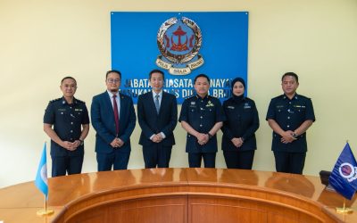 KUNJUNGAN DELEGASI INTERPOL GLOBAL COMPLEX FOR INNOVATION KE PASUKAN POLIS DIRAJA BRUNEI